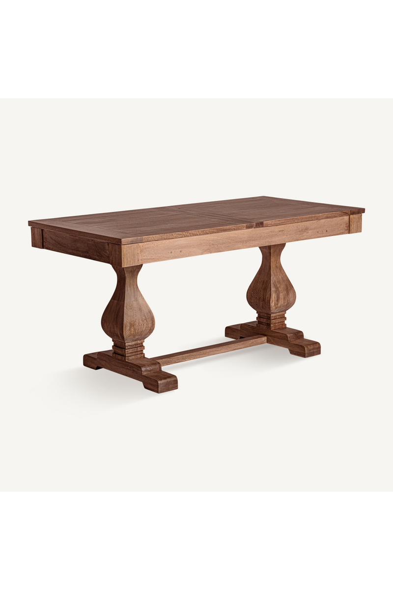 Natural Wooden Extendable Dining Table M | Vical Home Brandet | Woodfurniture.com