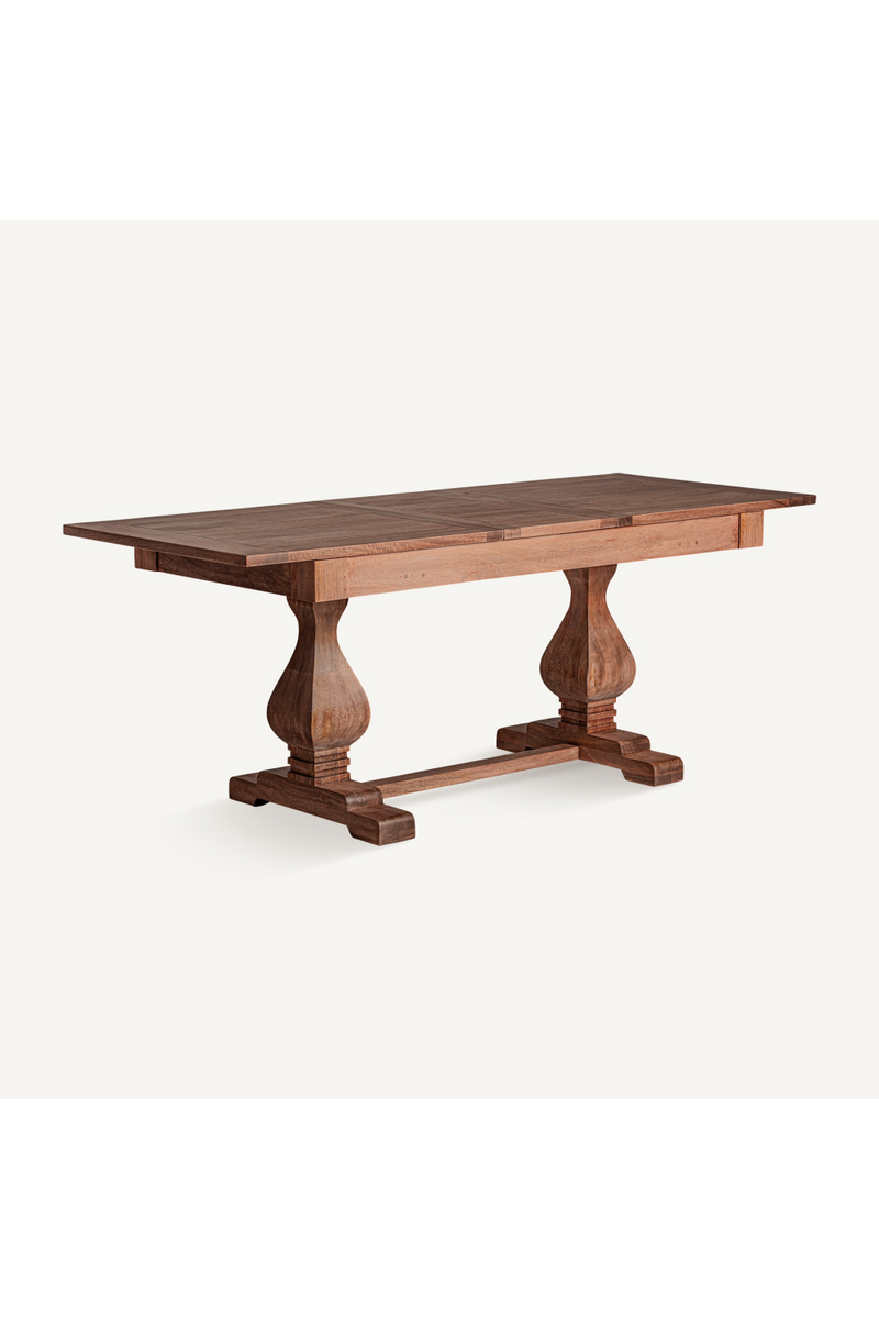 Natural Wooden Extendable Dining Table M | Vical Home Brandet | Woodfurniture.com