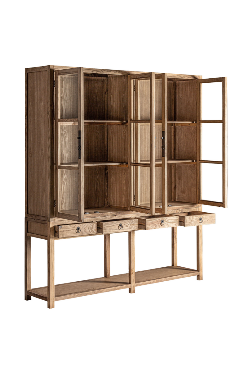 Elm Double Display Cabinet | Vical Home Mawgan | Woodfurniture.com