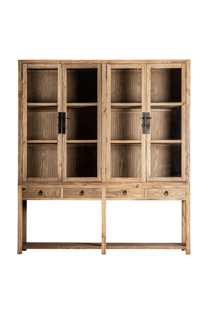 Elm Double Display Cabinet | Vical Home Mawgan | Woodfurniture.com