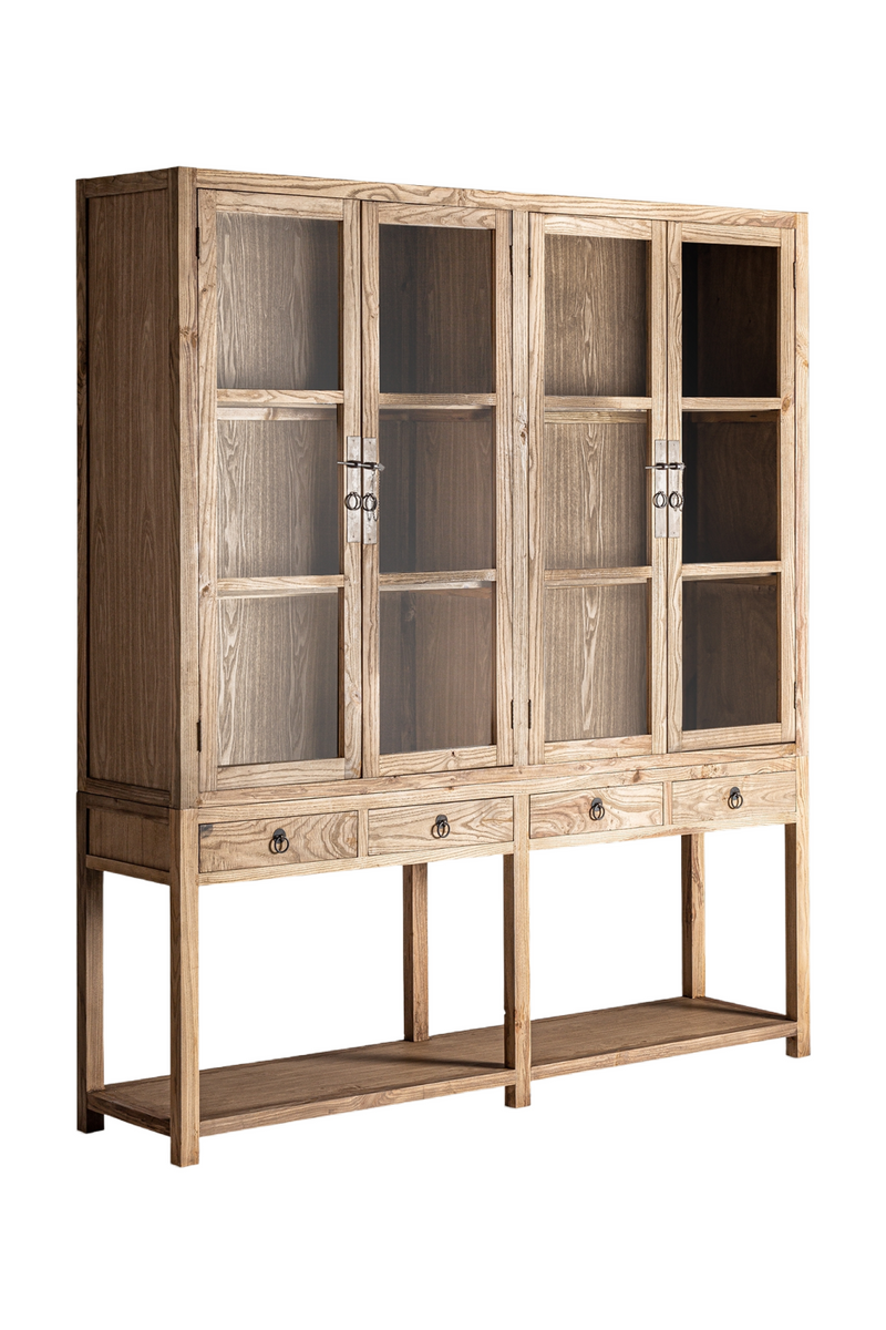 Elm Double Display Cabinet | Vical Home Mawgan | Woodfurniture.com