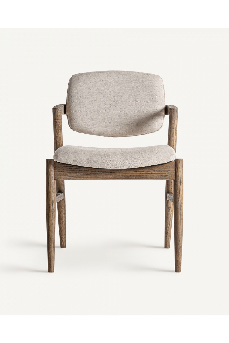 Ash Wood Beige Accent Chair | Vical Home Polch | Woodfurniture.com