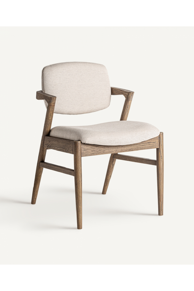 Ash Wood Beige Accent Chair | Vical Home Polch | Woodfurniture.com