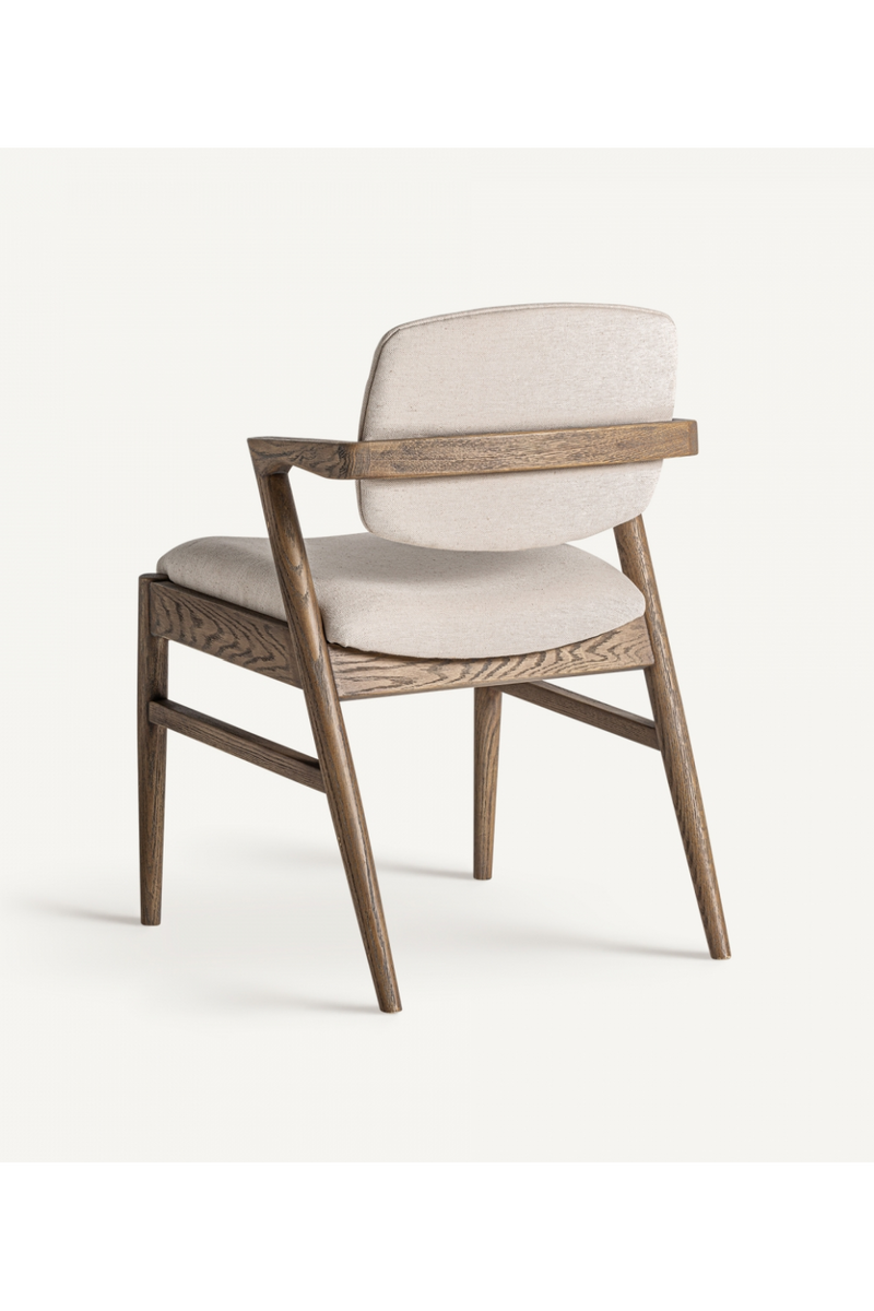 Ash Wood Beige Accent Chair | Vical Home Polch | Woodfurniture.com