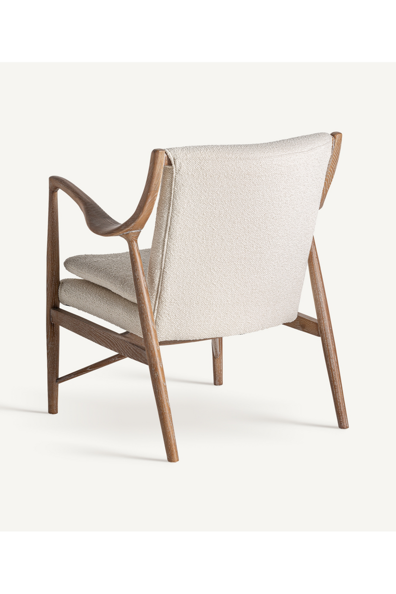 Ash Framed Bouclé Armchair | Vical Home Morbach | Woodfurniture.com