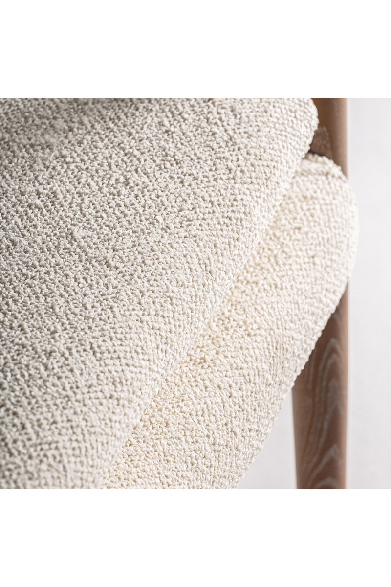 Ash Framed Bouclé Armchair | Vical Home Morbach | Woodfurniture.com