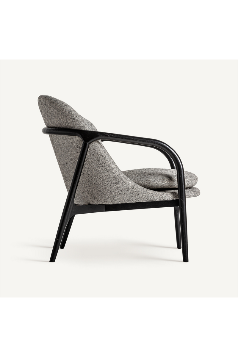 Gray Upholstered Lounge Armchair | Vical Home Thalfang | Woodfurniture.com