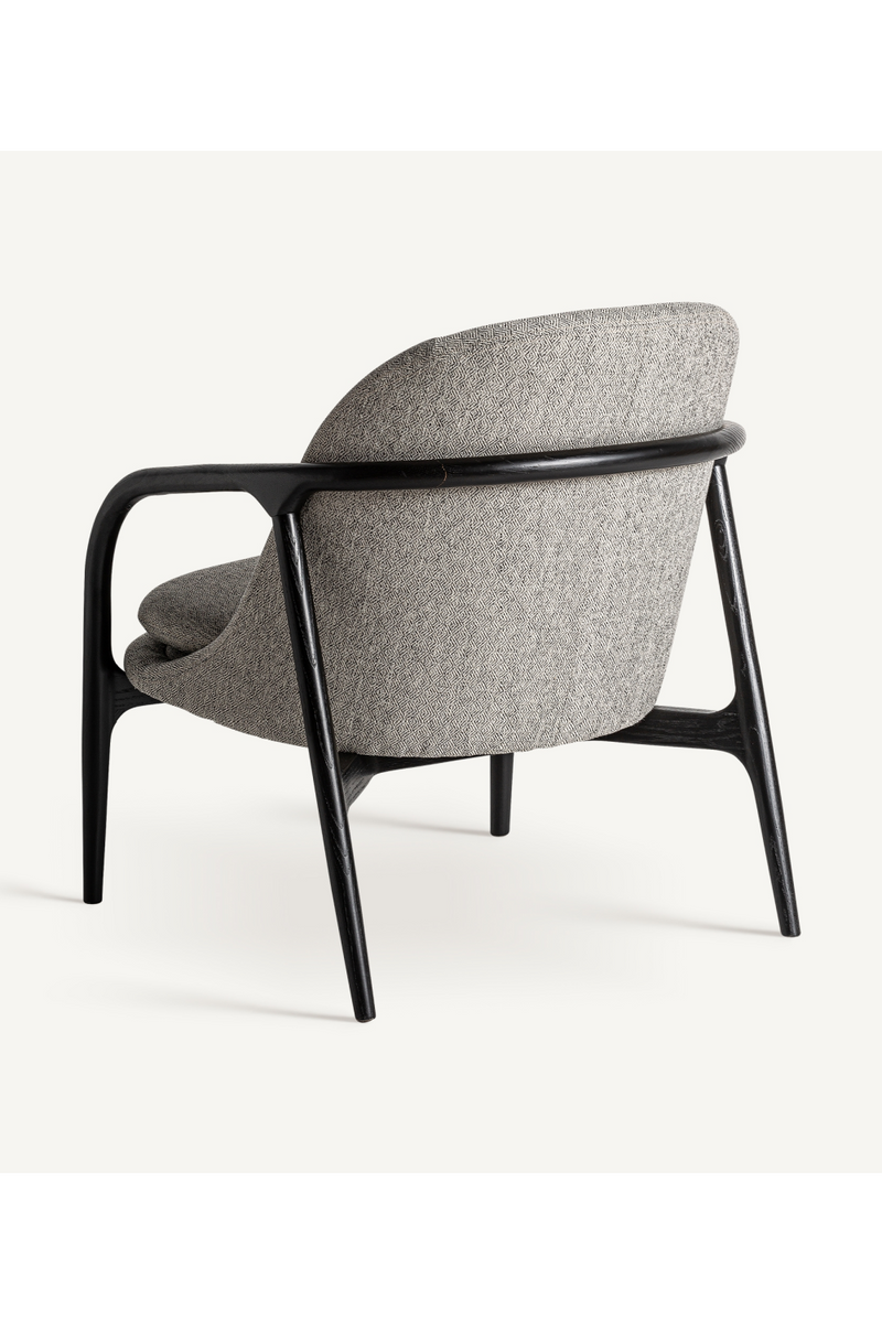 Gray Upholstered Lounge Armchair | Vical Home Thalfang | Woodfurniture.com