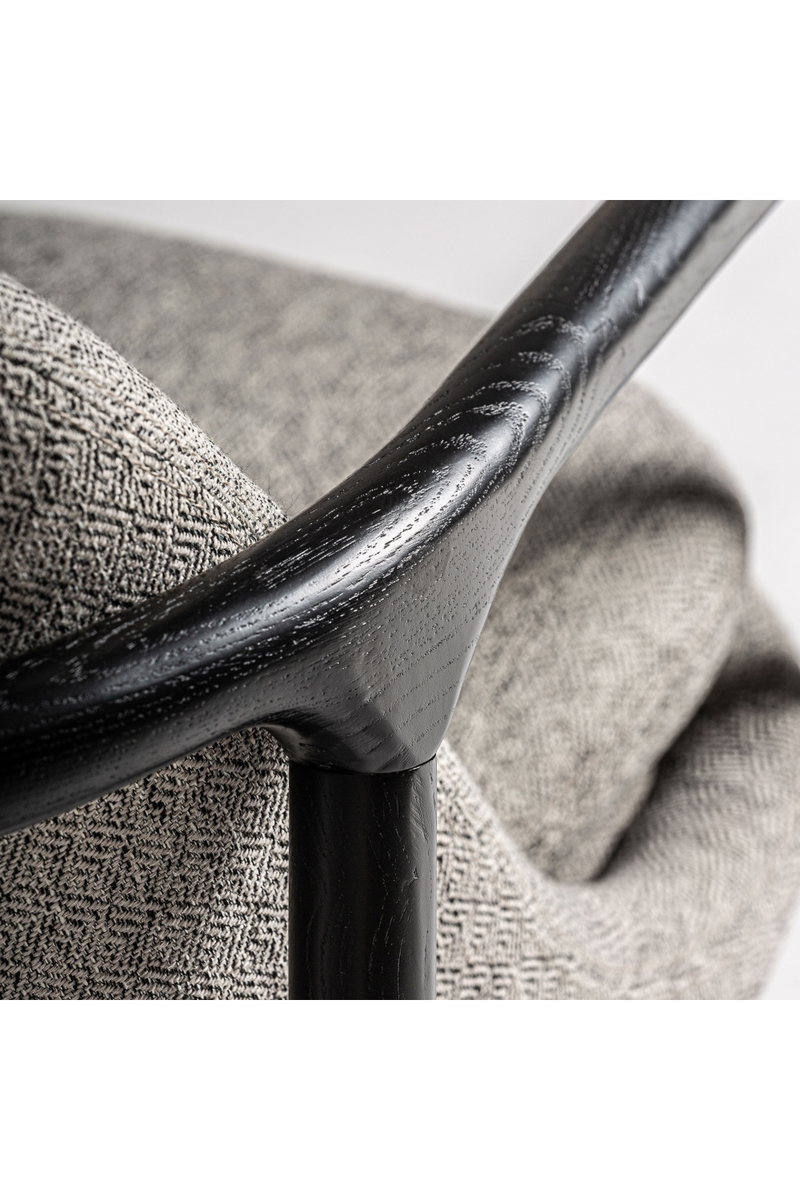 Gray Upholstered Lounge Armchair | Vical Home Thalfang | Woodfurniture.com