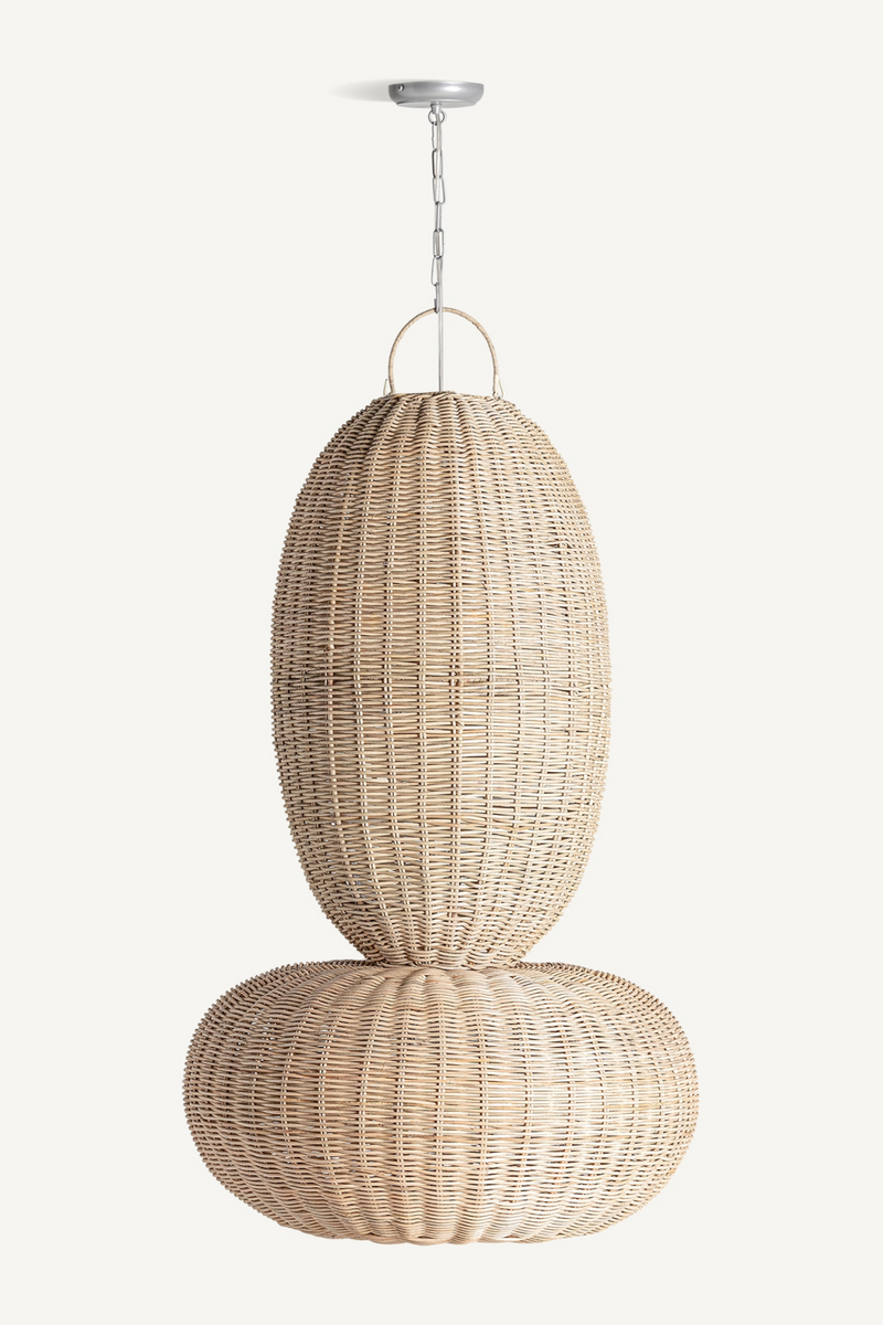 Oval Rattan Hanging Lamp M | Vical Home Tekax | Woodfurniture.com