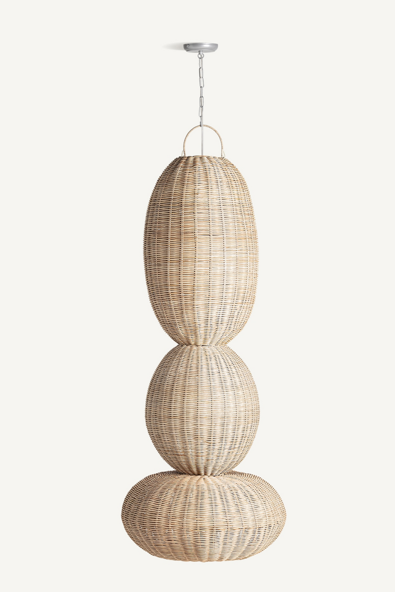 Oval Rattan Hanging Lamp M | Vical Home Tekax | Woodfurniture.com