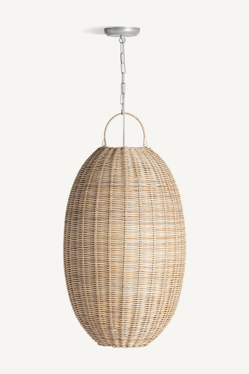 Oval Rattan Hanging Lamp M | Vical Home Tekax | Woodfurniture.com