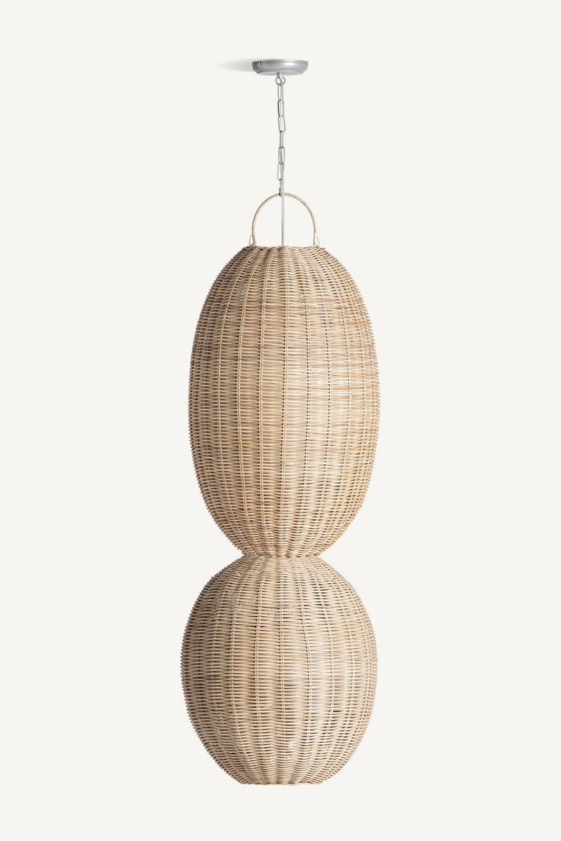 Oval Rattan Hanging Lamp M | Vical Home Tekax | Woodfurniture.com