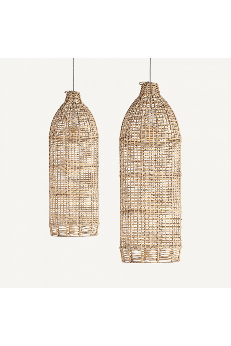 Woven Natural Fiber Hanging Lamps (2) | Vical Home Muna | Woodfurniture.com