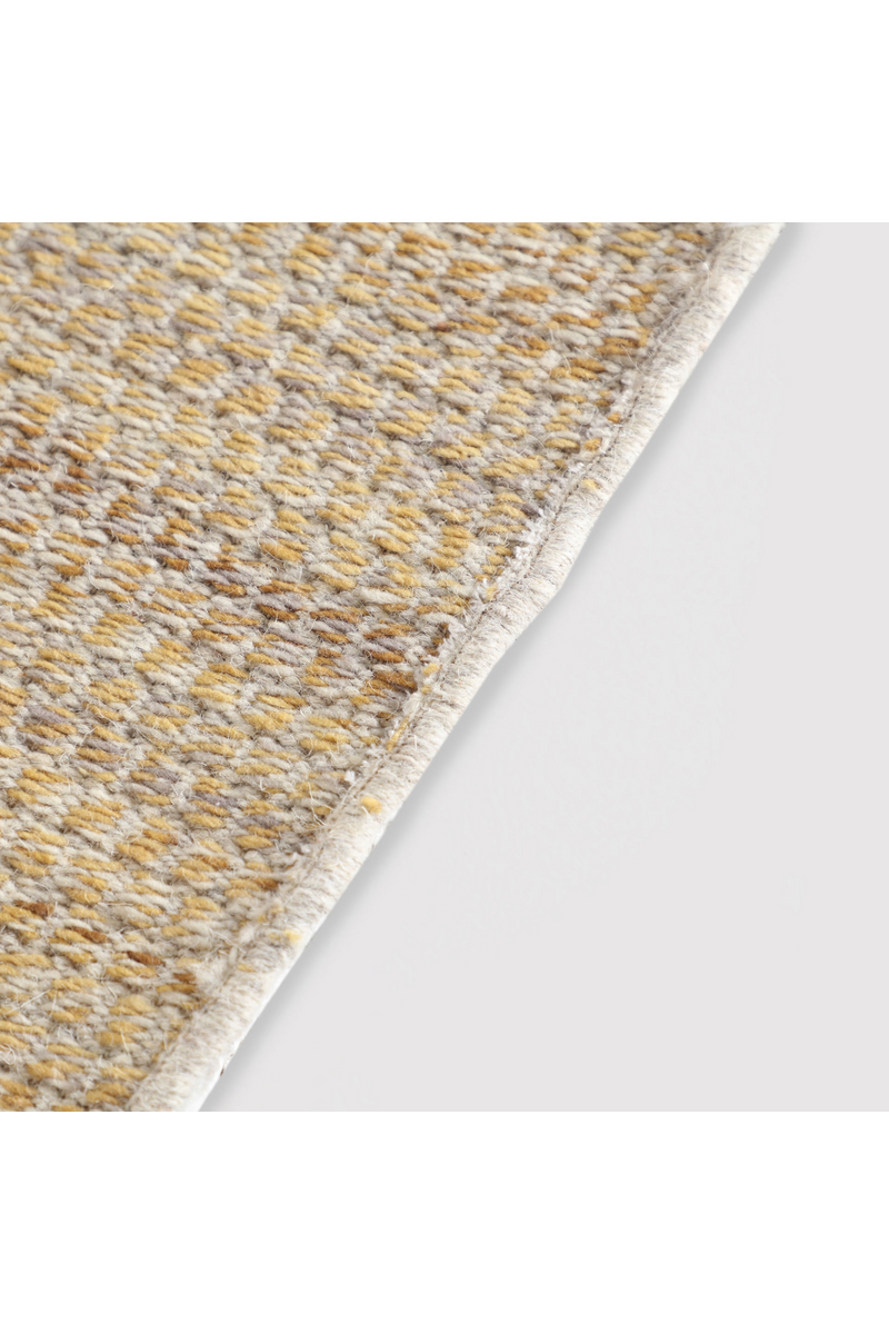 Beige Wool Area Rug 11" x 7'5" | Vical Home Quima | Woodfurniture.com