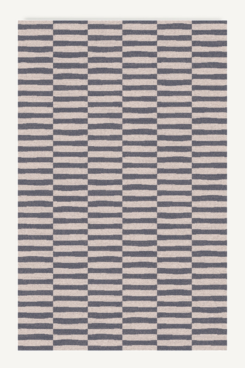 Gray Stripes Area Rug 9'8" x 6'6" | Vical Home Eitzaga | Woodfurniture.com