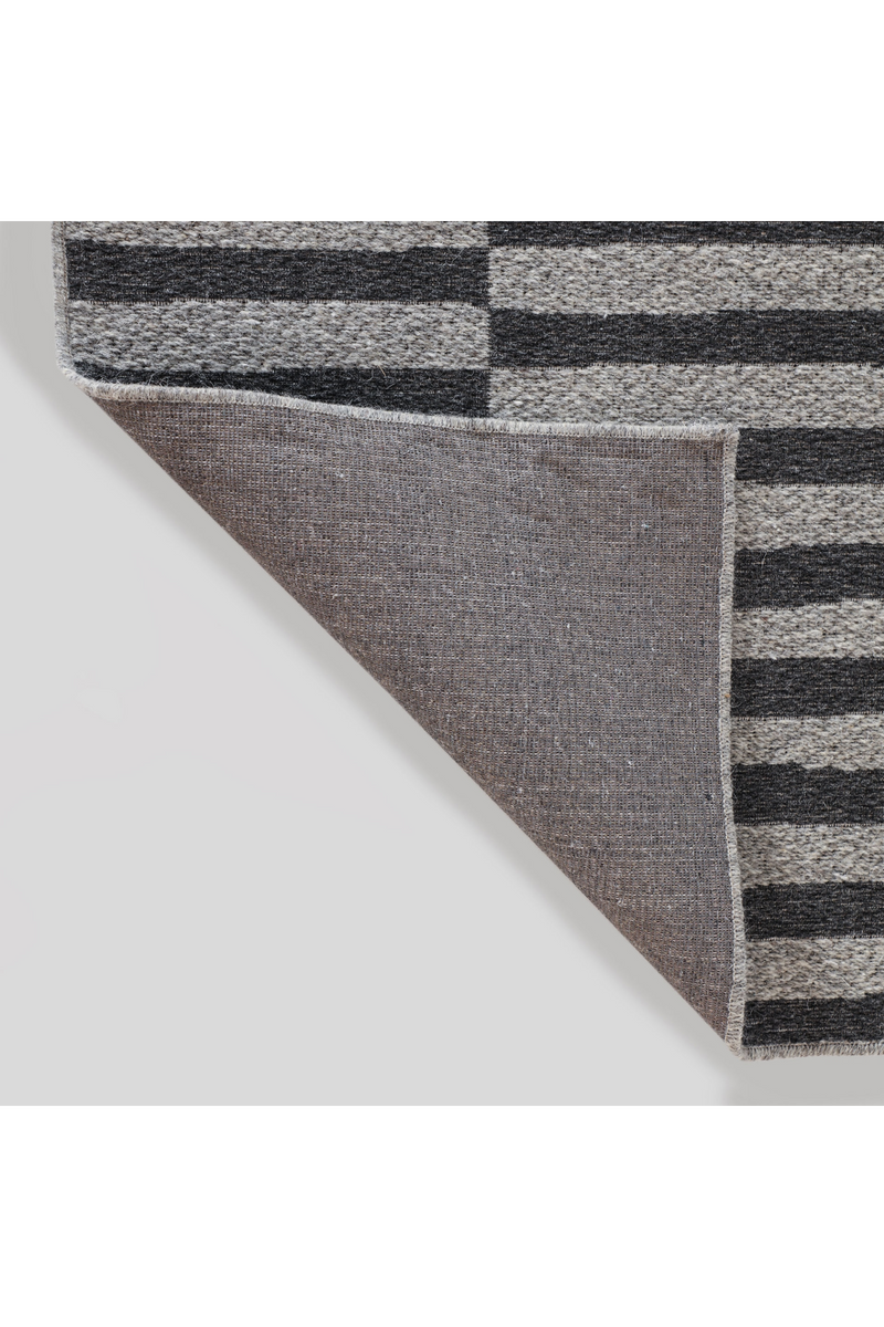 Gray Stripes Area Rug 9'8" x 6'6" | Vical Home Eitzaga | Woodfurniture.com