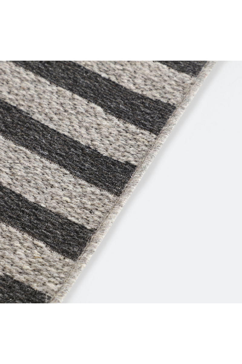 Gray Stripes Area Rug 9'8" x 6'6" | Vical Home Eitzaga | Woodfurniture.com