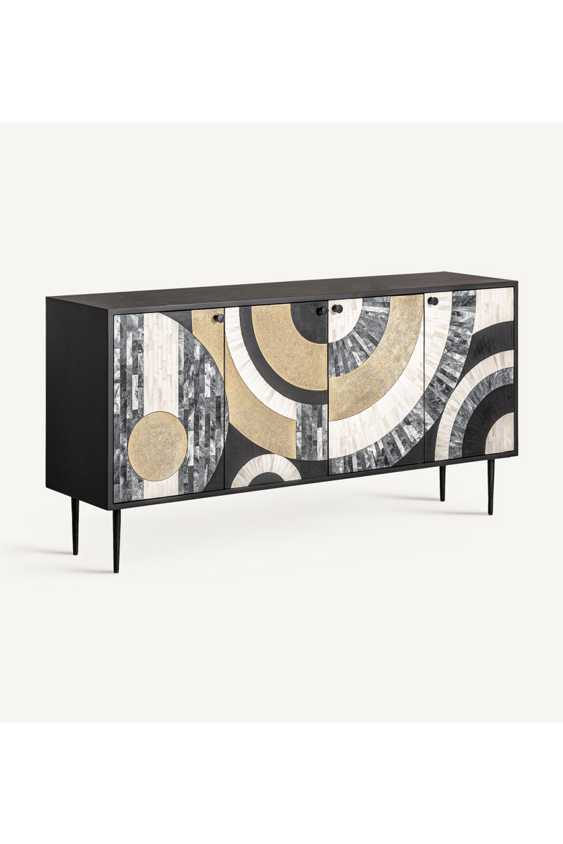 Tricolor Art Deco Sideboard | Vical Home Daru | Woodfurniture.com