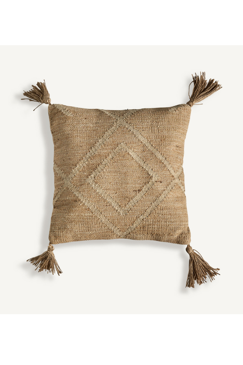 Jute Tassel Cushion | Vical Home Elgin | Woodfurniture.com