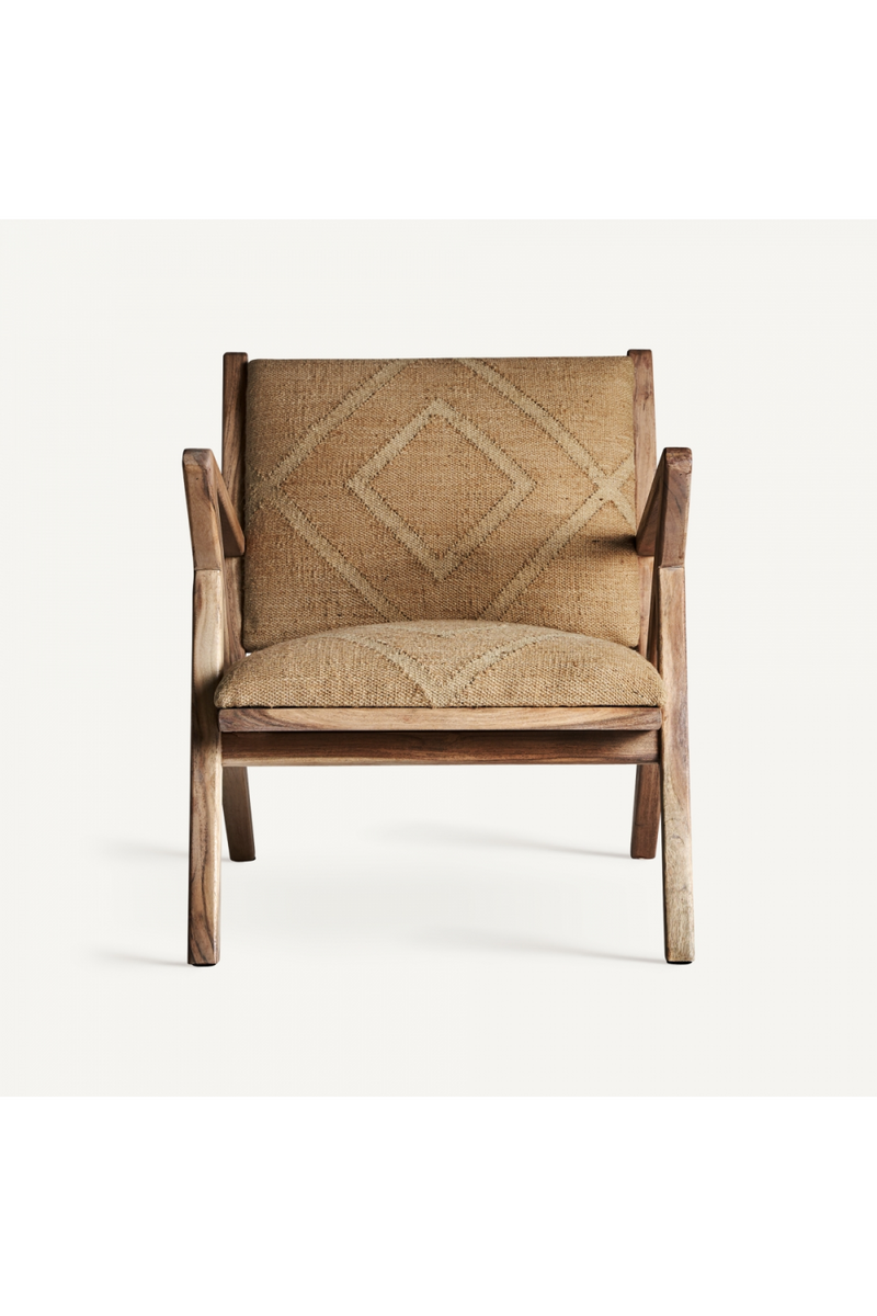 Brown Jute Armchair | Vical Home Elgin | Woodfurniture.com