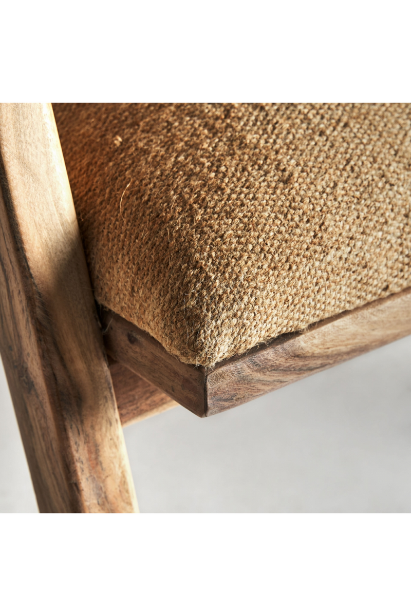 Brown Jute Armchair | Vical Home Elgin | Woodfurniture.com