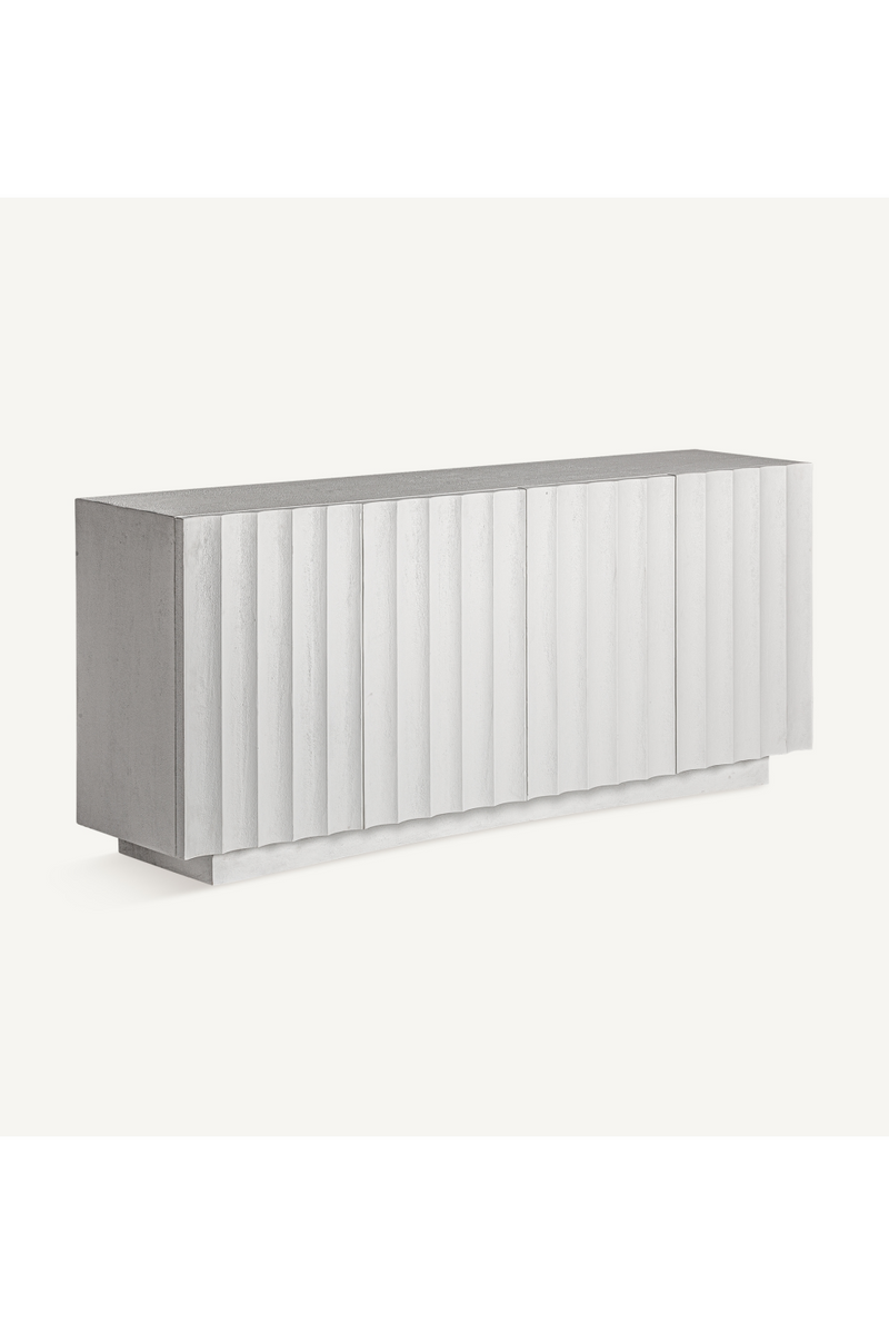 White Cement 4-Door Sideboard | Vical Home Mulcey | Oroatrade.com