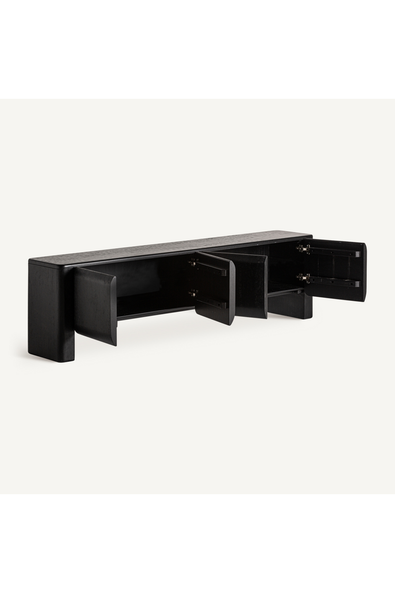 Black 4-Door Media Unit | Vical Home Norfolk | Woodfurniture.com