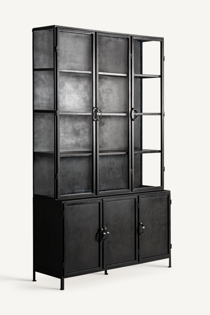 Black Iron Detachable Display Cabinet | Vical Home Leven | Oroatrade.com