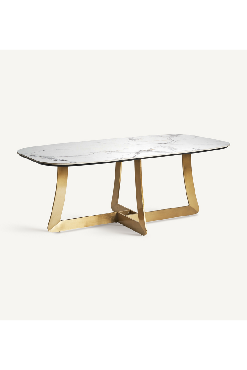 Gold Base Dining Table | Vical Home Jussey | Woodfurniture.com