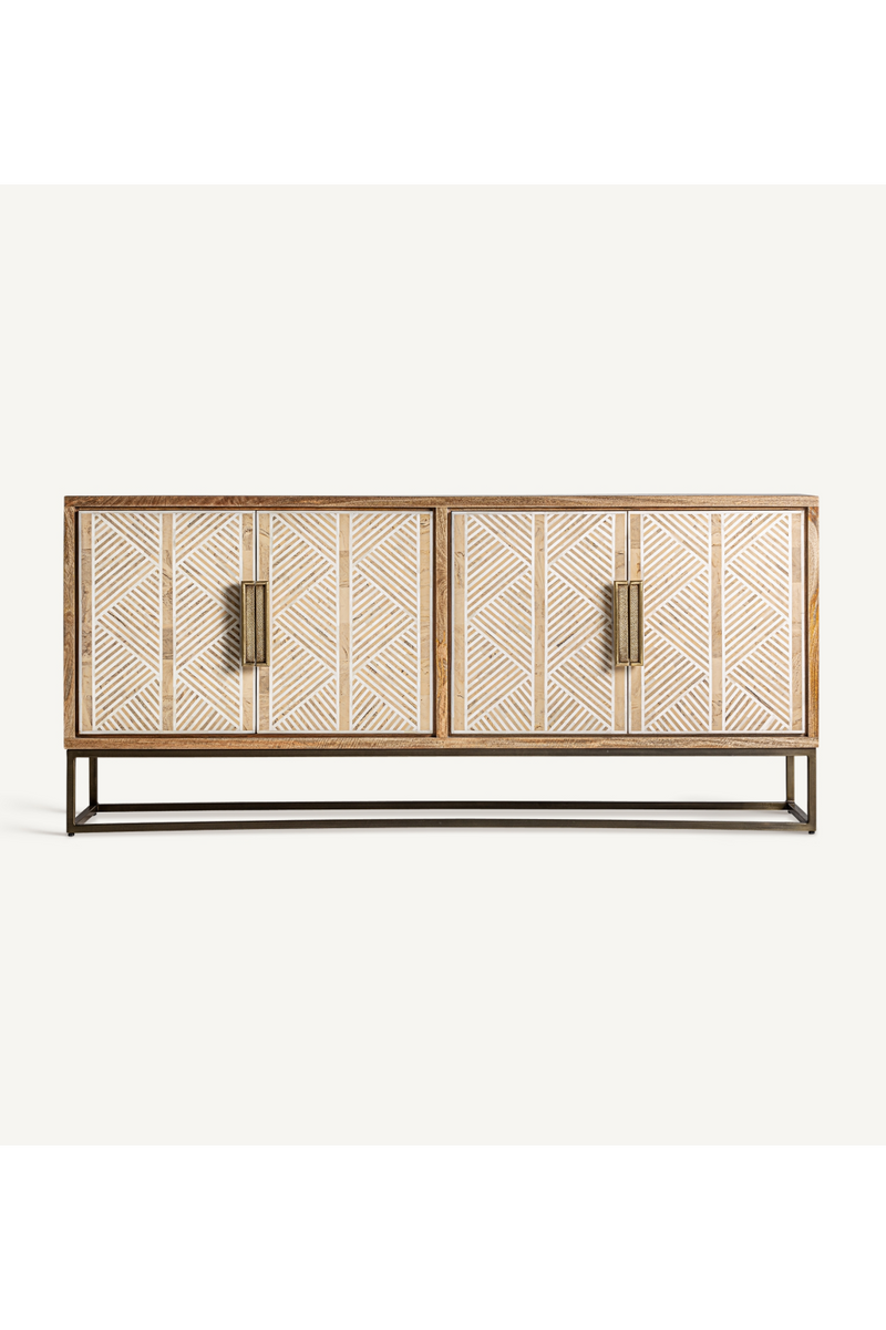 White Line Pattern Sideboard | Vical Home Laugna | Woodfurniture.com