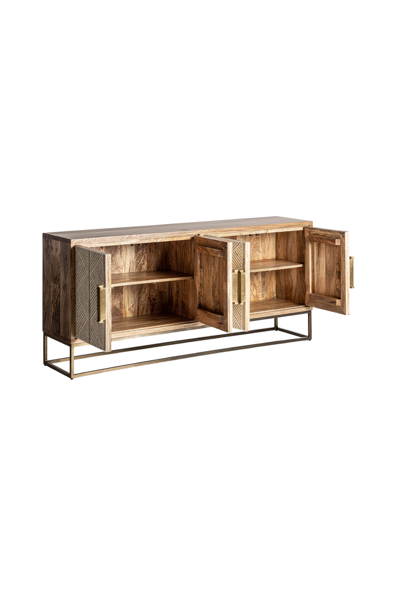 White Line Pattern Sideboard | Vical Home Laugna | Woodfurniture.com