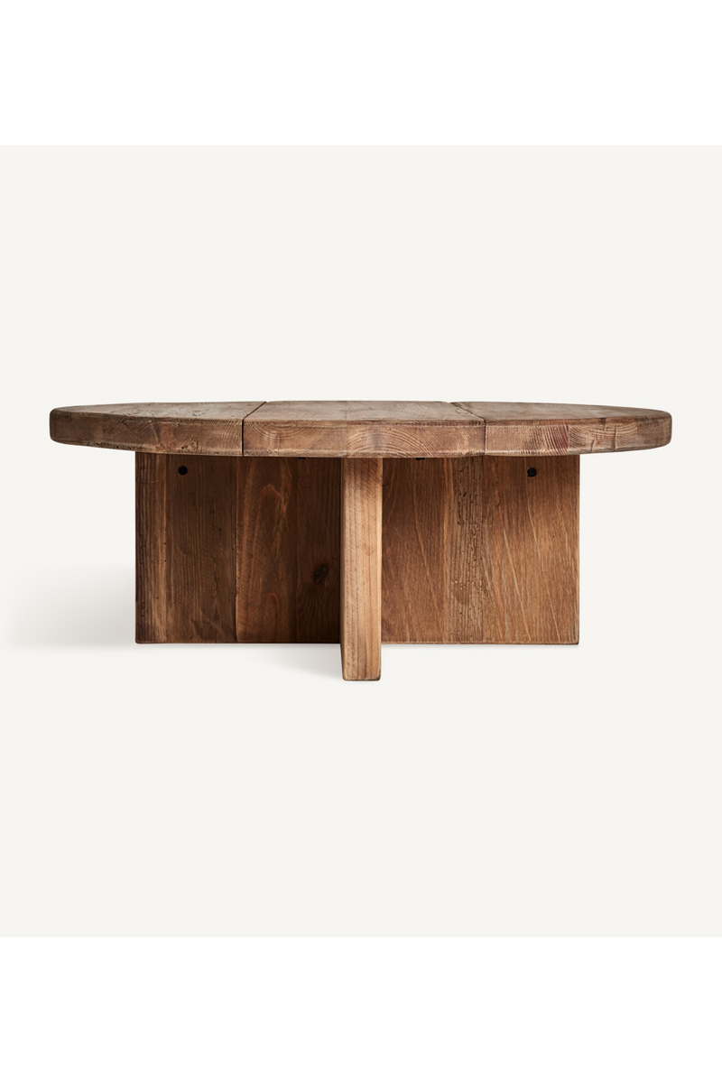 Round Pine Coffee Table | Vical Home Crissey | Woodfurniture.com