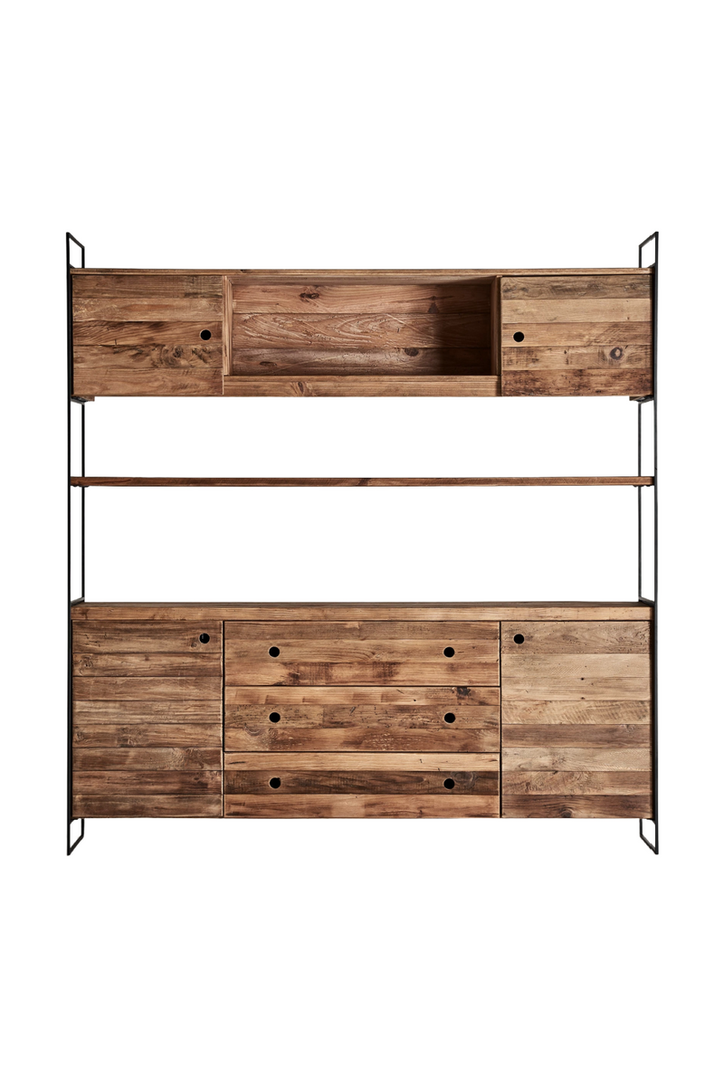 Rustic Pine Wood Bookcase | Vical Home Crissey | Oroatrade.com