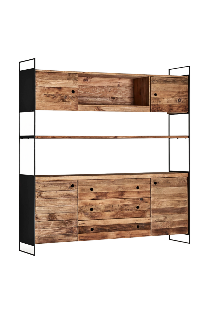 Rustic Pine Wood Bookcase | Vical Home Crissey | Oroatrade.com