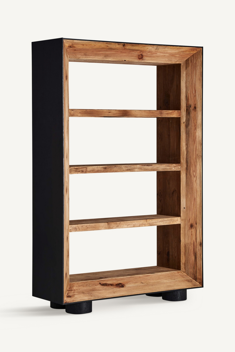 Natural Wood Bookcase | Vical Home Crissey | Woodfurniture.com