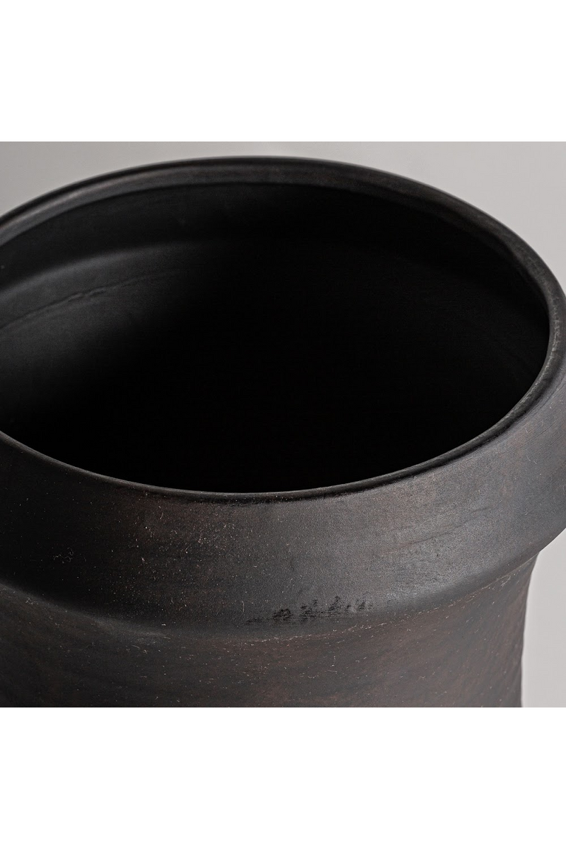 Black Ceramic Art Deco Vase | Vical Home Nohae | Woodfurniture.com