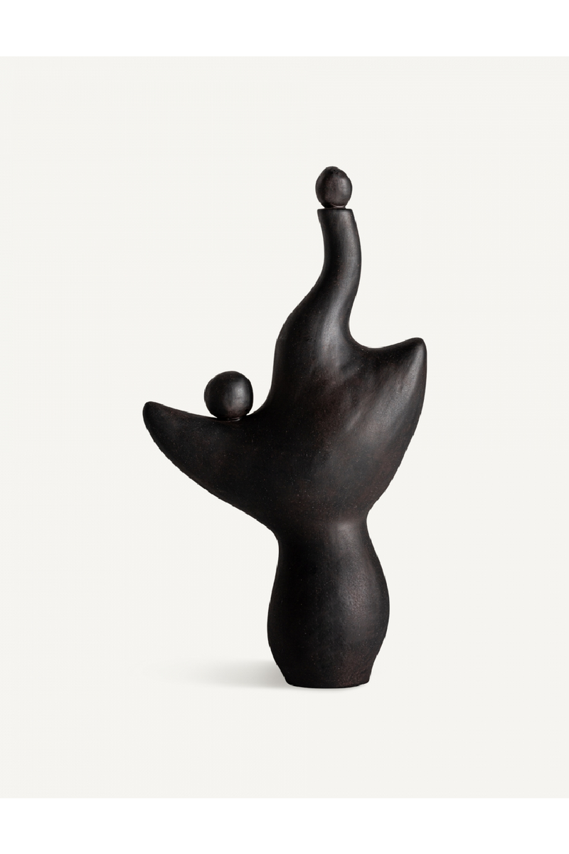 Black Ceramic Abstract Decor Figure | Vical Home Nohae | Woodfurniture.com