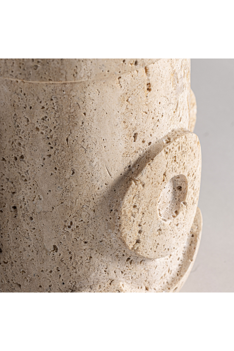 Beige Travertine Vase | Vical Home Asher | Woodfurniture.com