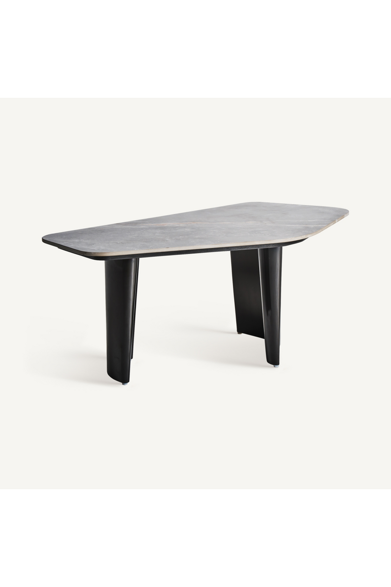 Gray Marble Asymmetrical Coffee Table | Vical Home Kalvatn | Woodfurniture.com