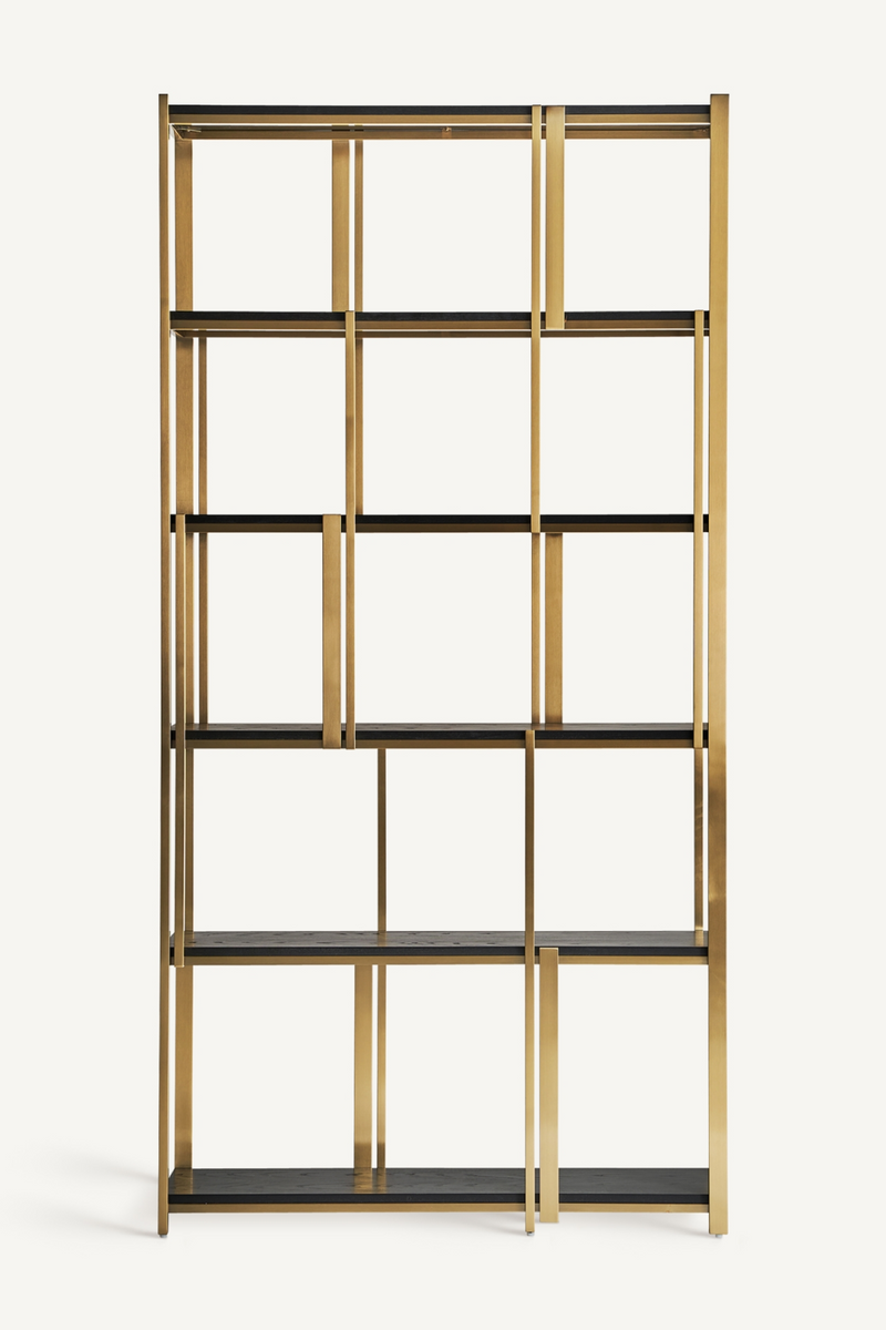 Gold Oak Bookshelf | Vical Home Leira | Oroatrade.com