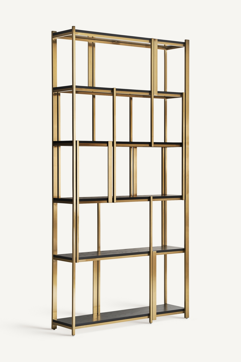 Gold Oak Bookshelf | Vical Home Leira | Oroatrade.com