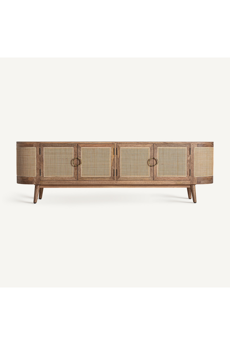 4-Door Wicker Media Unit | Vical Home Beckley | Woodfurniture.com