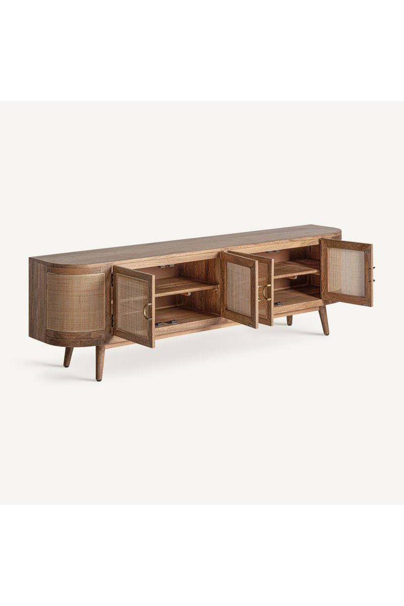 4-Door Wicker Media Unit | Vical Home Beckley | Woodfurniture.com