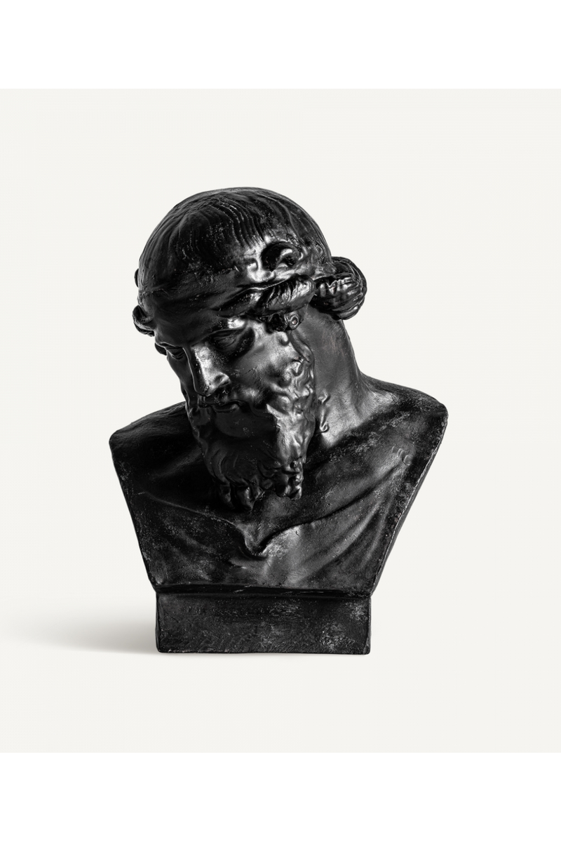 Black Head Statue | Vical Home Chrono Bust | Woodfurniture.com