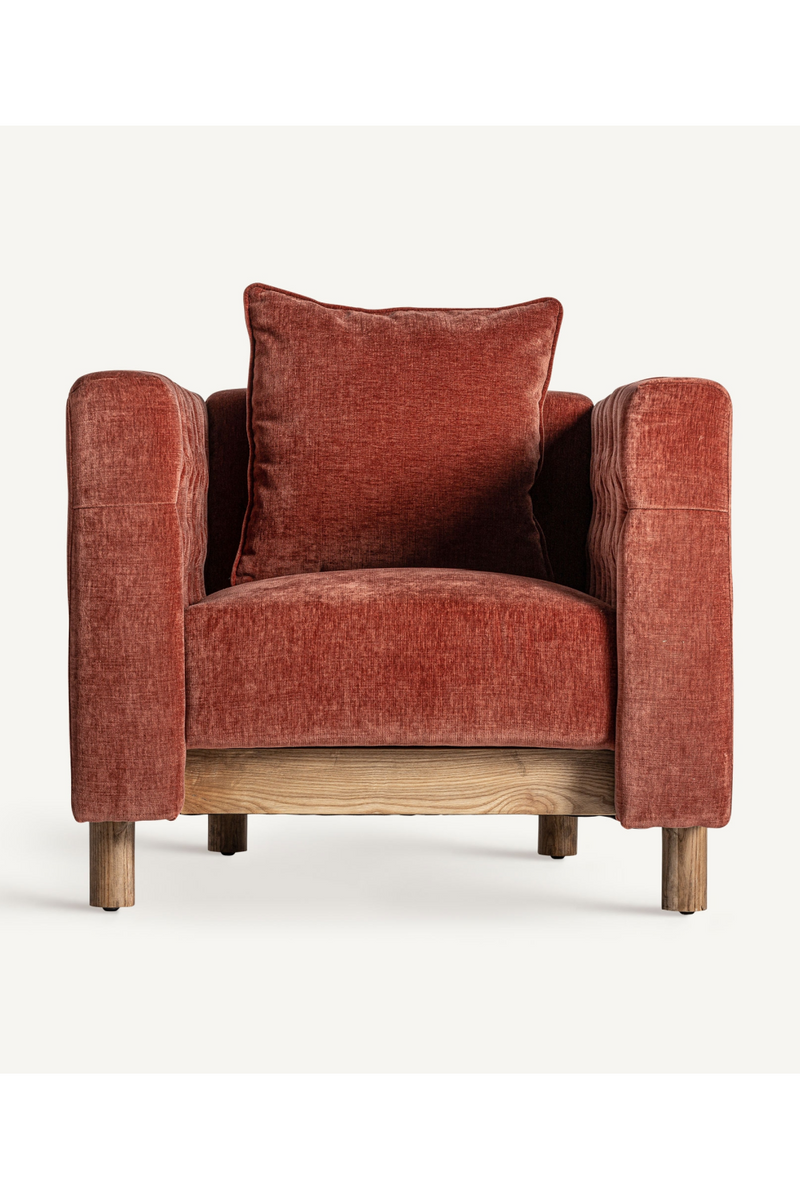 Burgundy Tufted Armchair | Vical Home Carlton | Woodfurniture.com