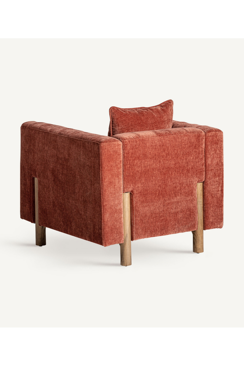 Burgundy Tufted Armchair | Vical Home Carlton | Woodfurniture.com