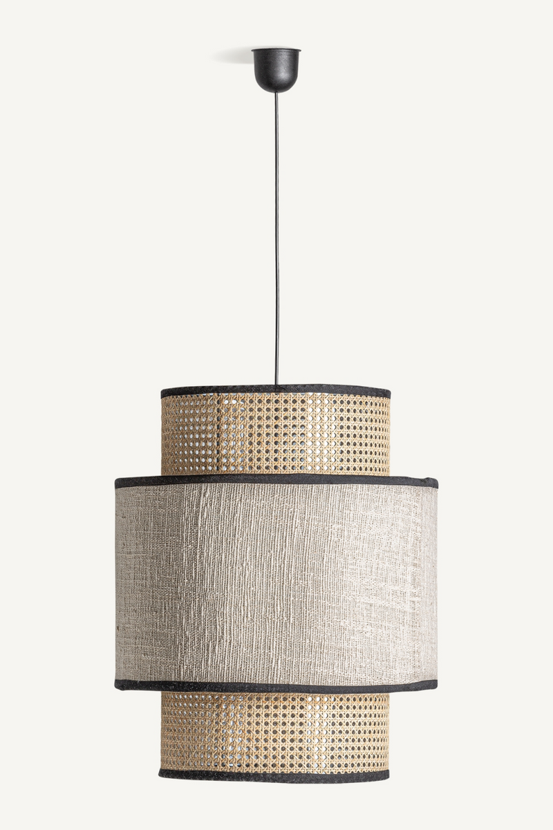 Cylindrical Rattan Hanging Lamp | Vical Home Glesse | Woodfurniture.com