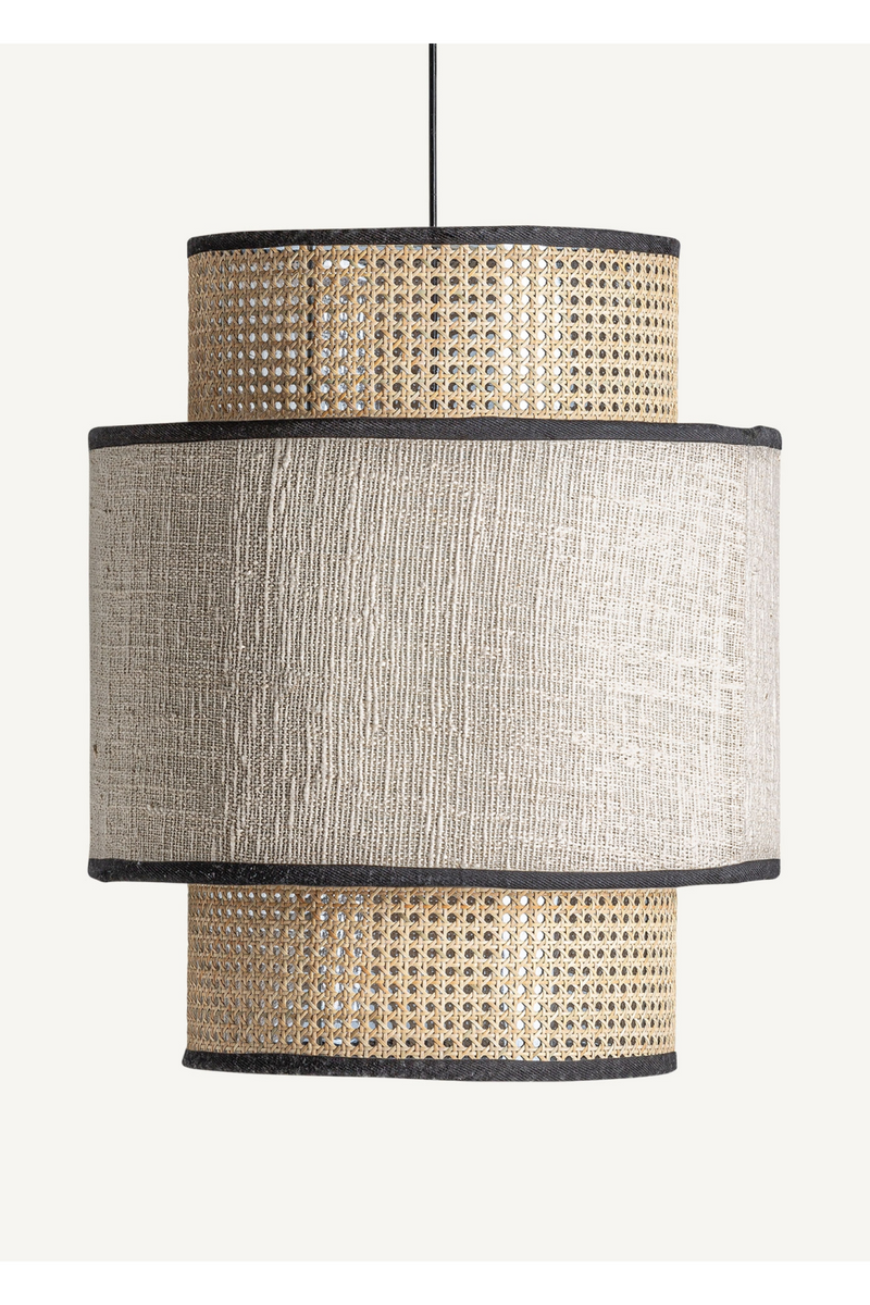 Cylindrical Rattan Hanging Lamp | Vical Home Glesse | Woodfurniture.com