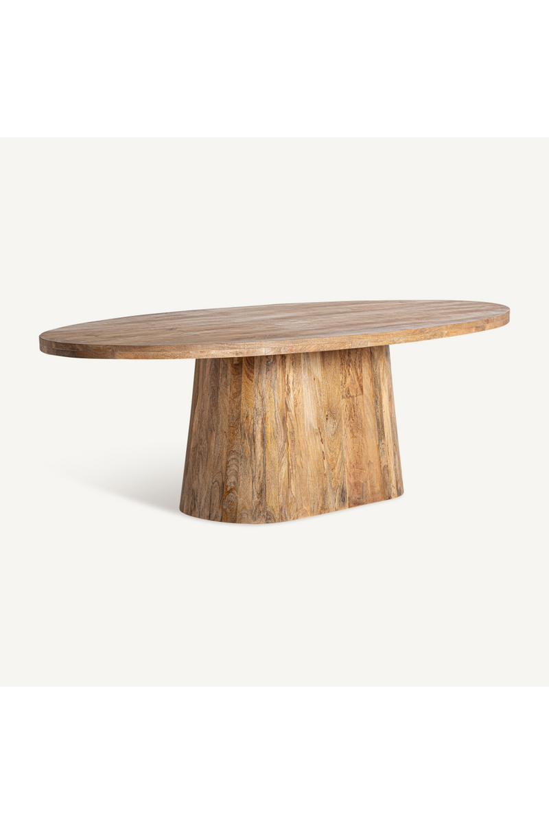 Mango Wood Oval Dining Table | Vical Home Mersch | Woodfurniture.com